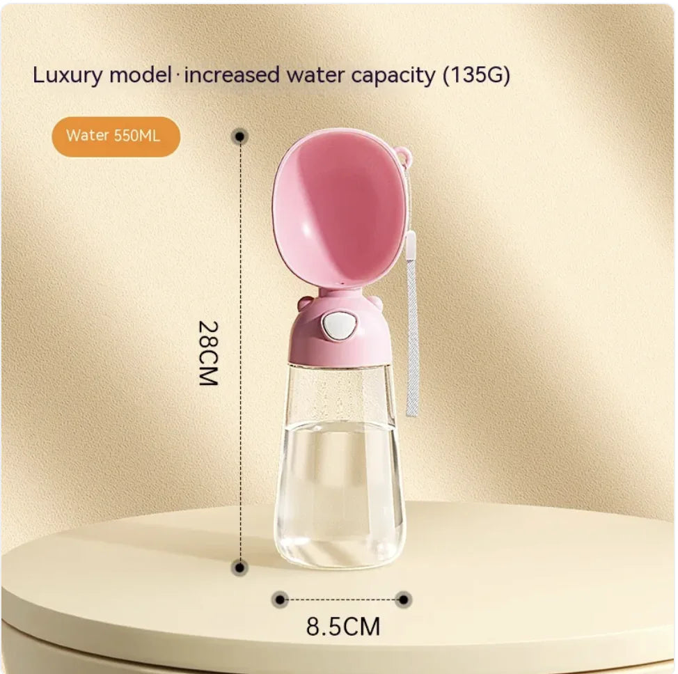 Portable Dog Water Bottle & Feeder - Ideal for Pets on the Go