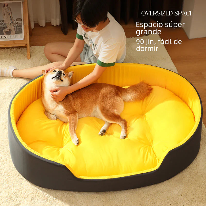 Universal Pet Dog Bed with Removable Washable Cover - Comfortable Rest for Pets
