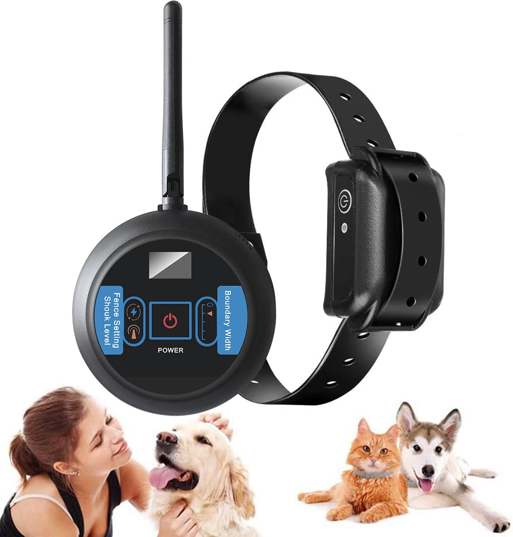 Safe Pet Wireless Fence - Easy Boundary Training | Waterproof | Adjustable Range - WUOF