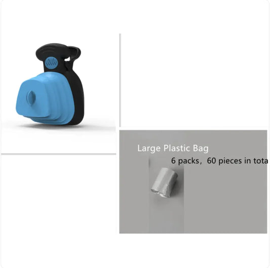 Portable Pet Poop Bag Dispenser with Travel Spoon - Easy Clean-Up On-the-go