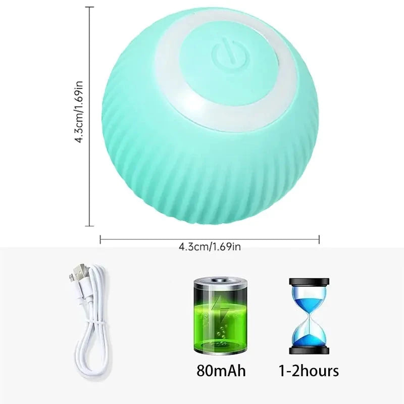 Interactive Smart Puppy Ball - Auto Rolling Pet Toy for Dogs & Cats - WUOF