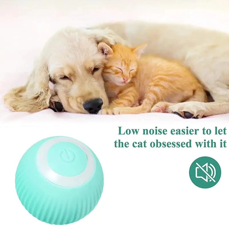 Interactive Smart Puppy Ball - Auto Rolling Pet Toy for Dogs & Cats - WUOF
