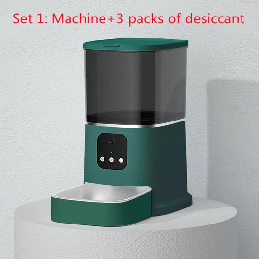 Automatic Pet Feeder - Schedule 4 Daily Meals | Easy-to-Clean Design - WUOF