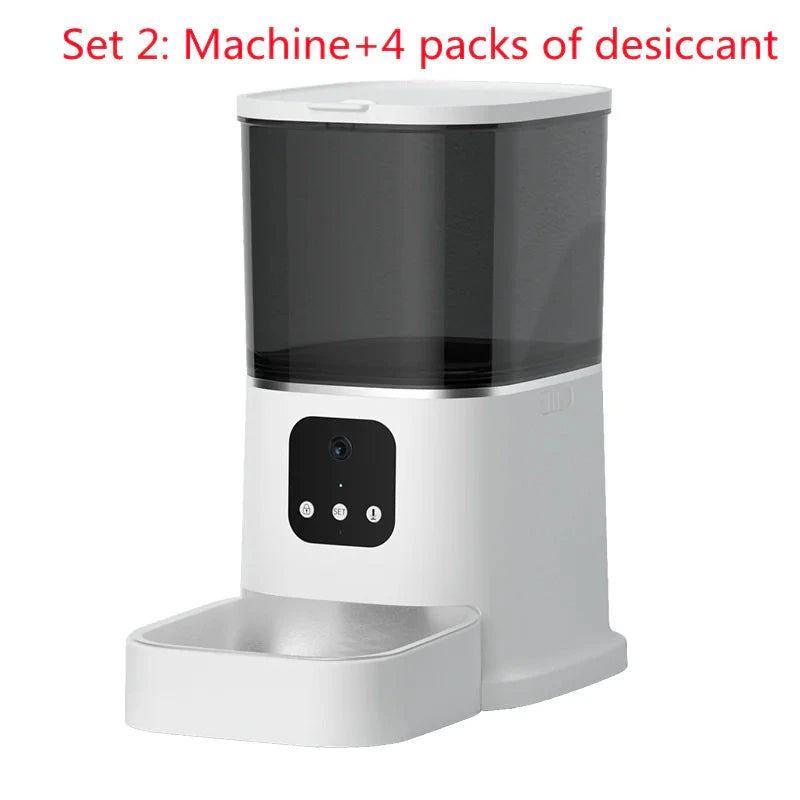 Automatic Pet Feeder - Schedule 4 Daily Meals | Easy-to-Clean Design - WUOF