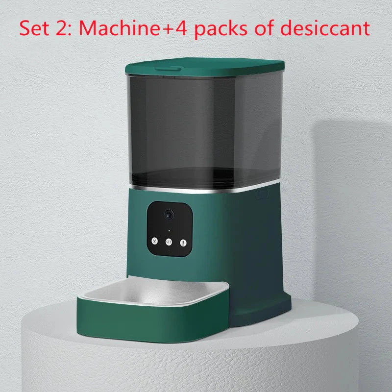 Automatic Pet Feeder - Schedule 4 Daily Meals | Easy-to-Clean Design - WUOF
