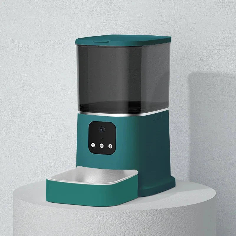 Automatic Pet Feeder - Schedule 4 Daily Meals | Easy-to-Clean Design - WUOF