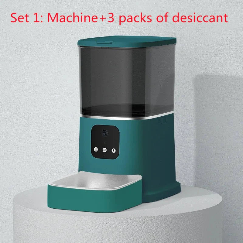 Automatic Pet Feeder - Schedule 4 Daily Meals | Easy-to-Clean Design - WUOF