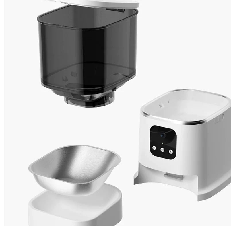 Automatic Pet Feeder - Schedule 4 Daily Meals | Easy-to-Clean Design - WUOF
