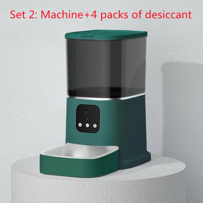 Automatic Pet Feeder - Schedule 4 Daily Meals | Easy-to-Clean Design - WUOF