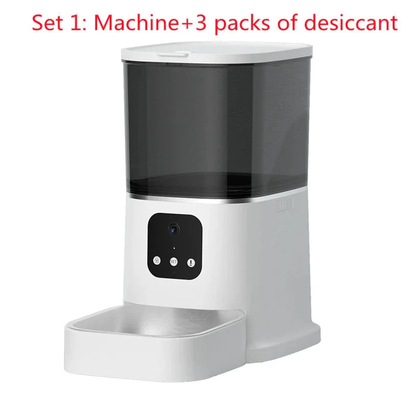 Automatic Pet Feeder - Schedule 4 Daily Meals | Easy-to-Clean Design - WUOF