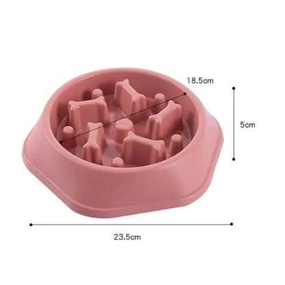 Slow Feeder Pet Bowl - Bone Design | Healthy Eating | No Spill - WUOF