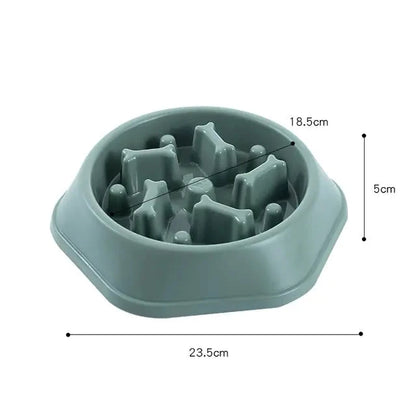 Slow Feeder Pet Bowl - Bone Design | Healthy Eating | No Spill - WUOF