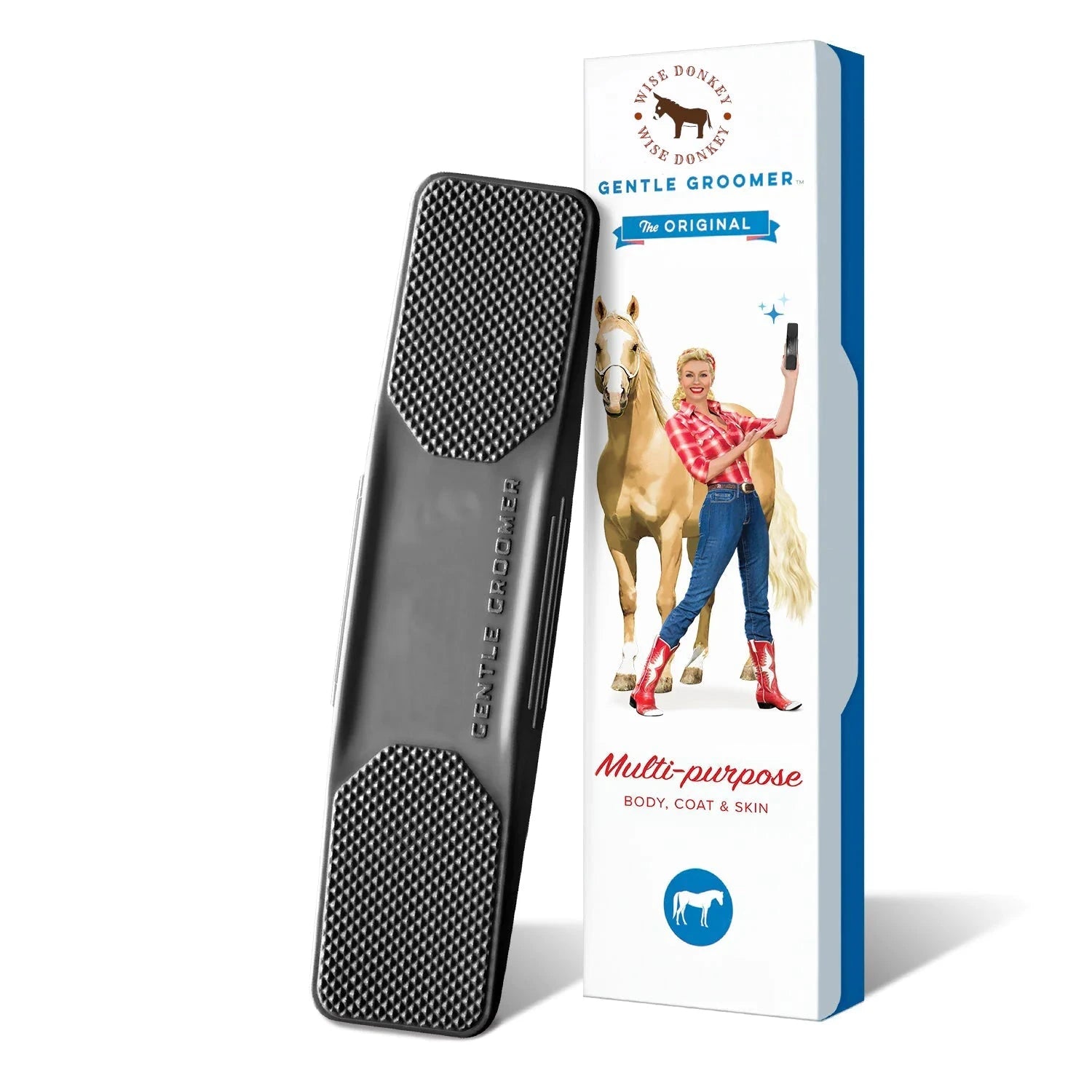 Pet Gentle Groomer Brush - Soft Bristles for Shedding & Massage - WUOF