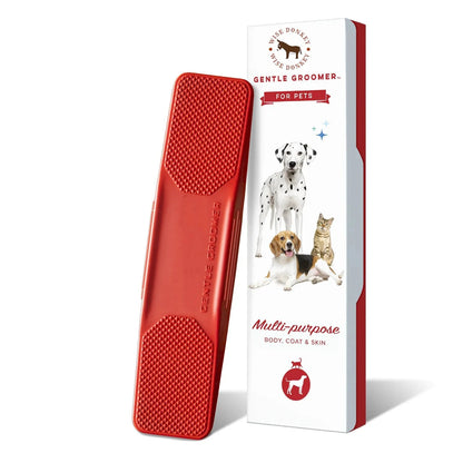 Pet Gentle Groomer Brush - Soft Bristles for Shedding & Massage - WUOF